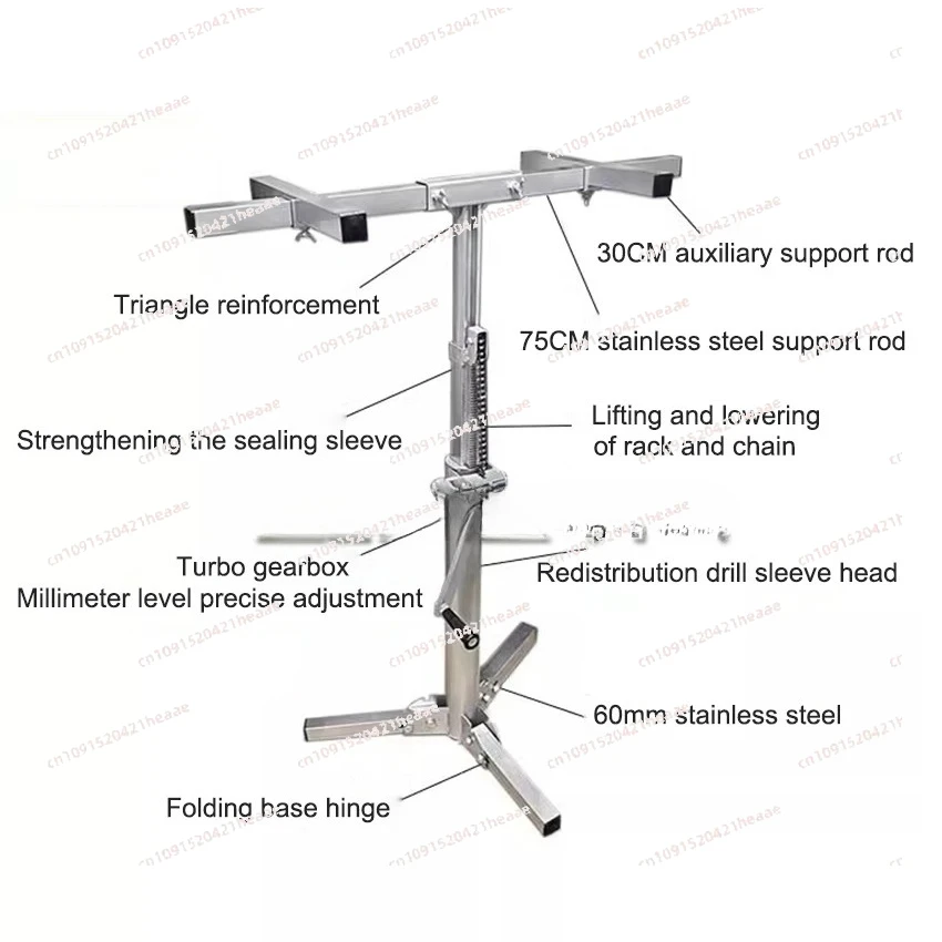 Suitable for Multifunctional Wall Cabinet Mounting Bracket Stainless Steel 100KG Load-bearing Portable Lifting Platform
