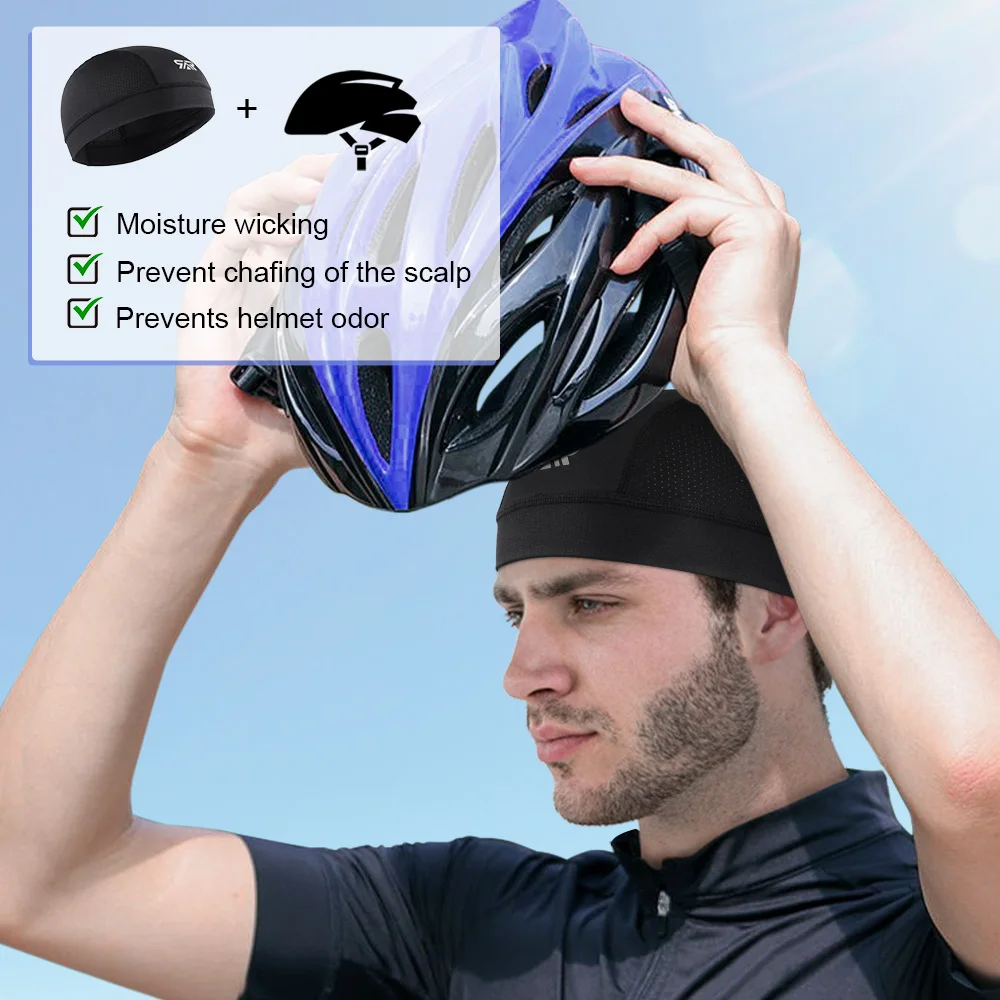 Berretto da ciclismo estivo berretto da bicicletta traspirante anti-uv sport all\'aria aperta berretto morbido da corsa casco da moto berretto da