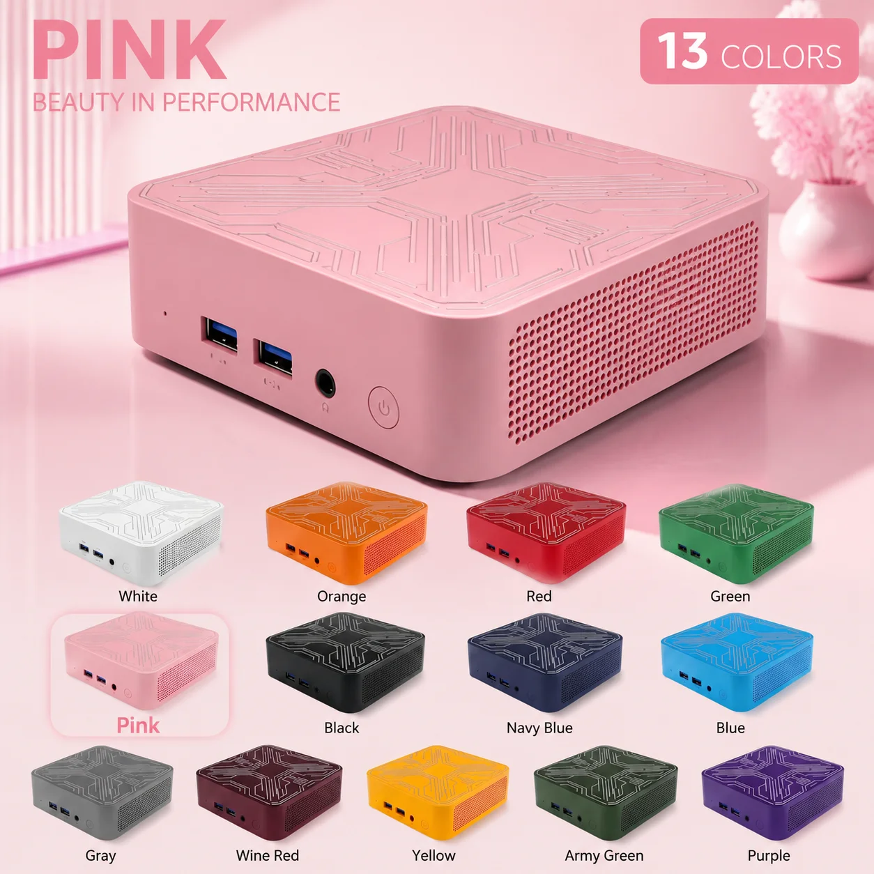 Intel Core i3 6100 Mini Desktop 16GB DDR4 2TB NVMe SSD Triple 4K Output High Performance WiFi6 BT5.2 Office Home Pro Max Unit