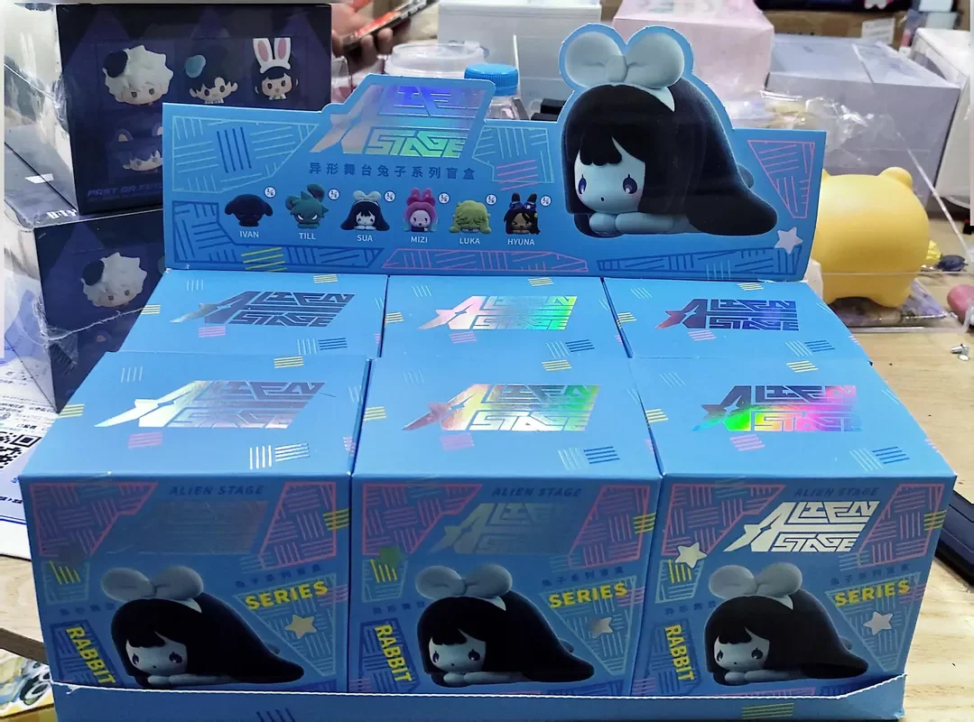 

Подлинная серия Alien Stage Rabbit, слепая коробка, мини-фигурка, настольные украшения, аниме-фигурка, куклы, игрушки, Alien Stage Mystery Box, подарки