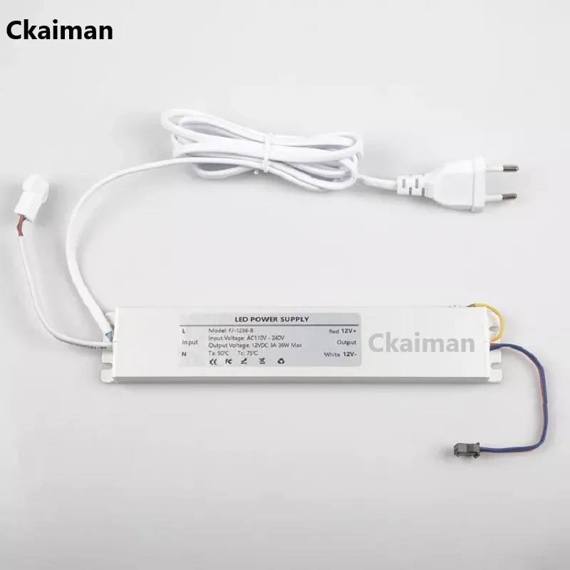 DC12V LED Lamp Driver Power Input 110V/240V Built-in Relay for Bathroom Mirror Defogger Membrane Switch Control Power Supply