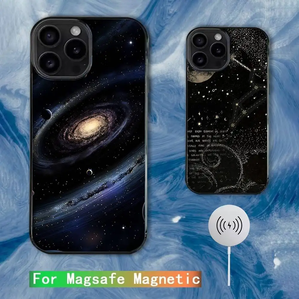 

Sky Space Planet Moon Stars Phone Case For iPhone 16e,16,15,14,13,12,11,Plus,Pro,Max,Mini Magsafe Magnetic Wireless Charging