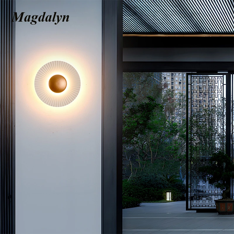 Magdalyn Exterior European Led Lamp Waterproof Aluminum Hotel Modern Home Deco Lightings Indoor Modern Patio Hallway Wall Light