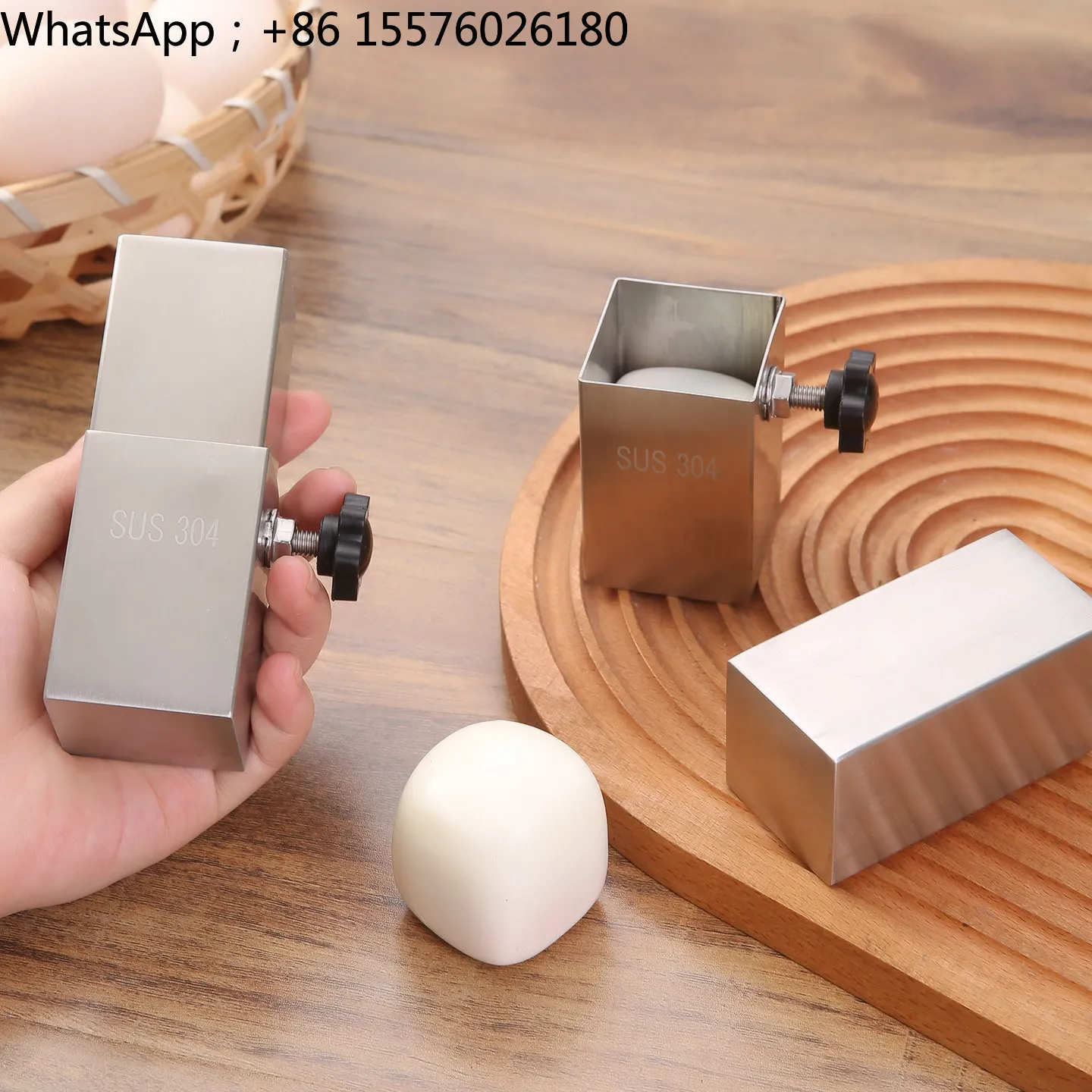 Square Egg Squeezer 304 Stainless Steel Creative Beautiful Rice Artifact Family Boiled Egg