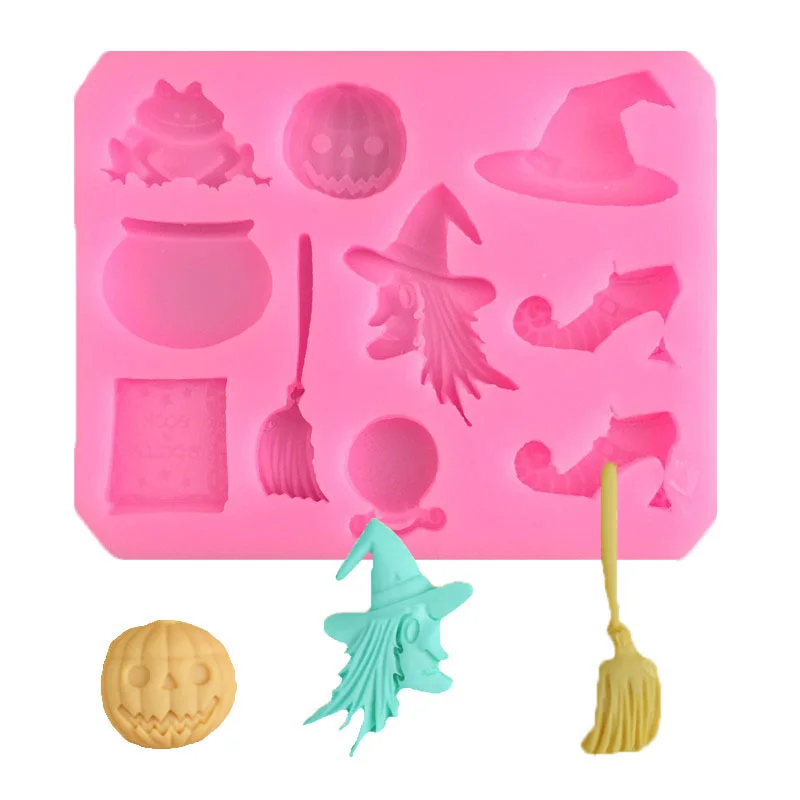 Halloween Cake Silicone Mold Home Kitchen Pumpkin Shape Decoration Baking Tool