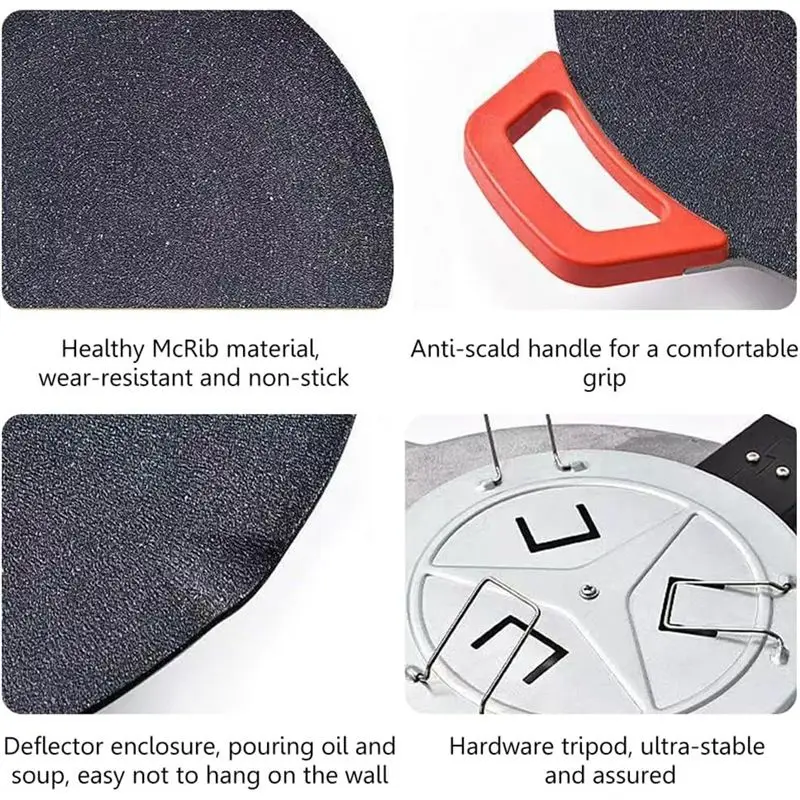 Electric Skillet Griddle Smokeless Electric BBQ Grill Baking Trays Nonstick Cooking Griddle Pan Pancake Maker EU Plug Top-Rated