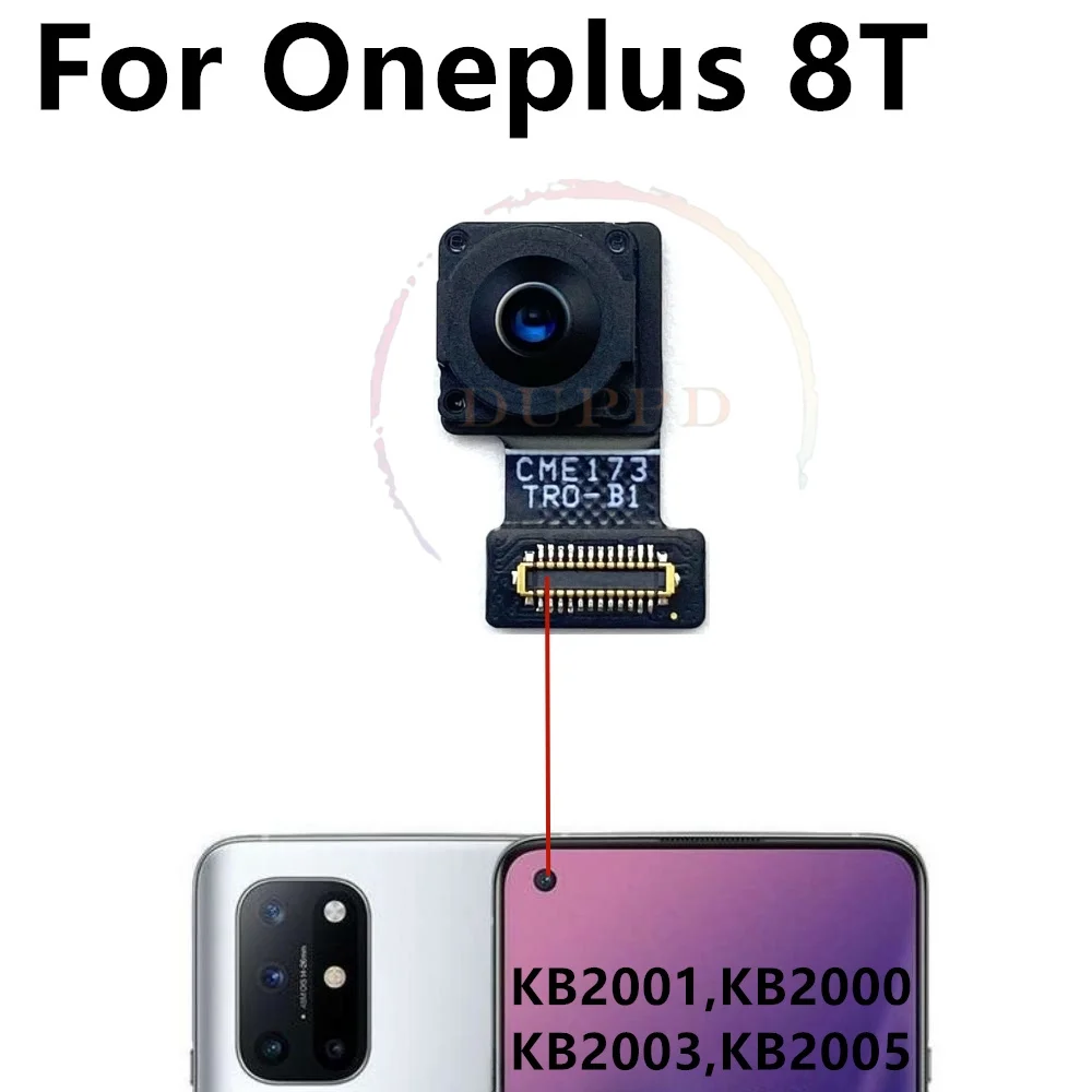 Rear Camera For Oneplus 1+ 8T Original Selfie Small Front Facing Big Main Back Camera Module Repair Replacement Parts