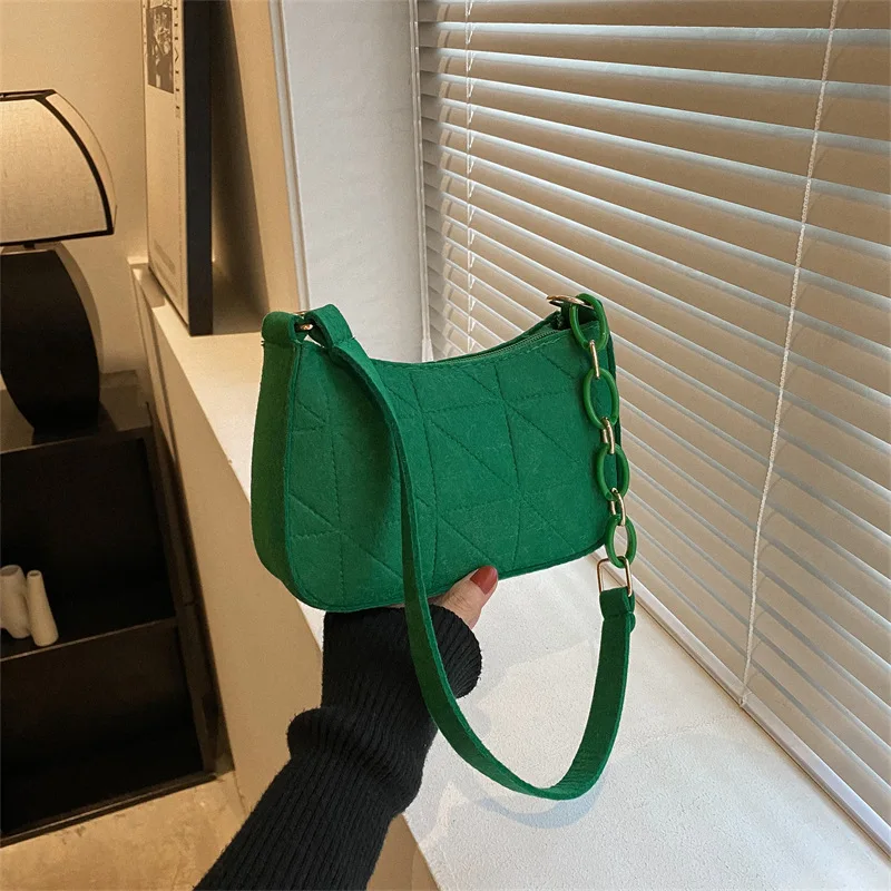 Fashion Women Underarm Shoulder Bags Pu Leather Half Moon Armpit Ladies Black And White Handbags Brand Designer Trend Purse 2024