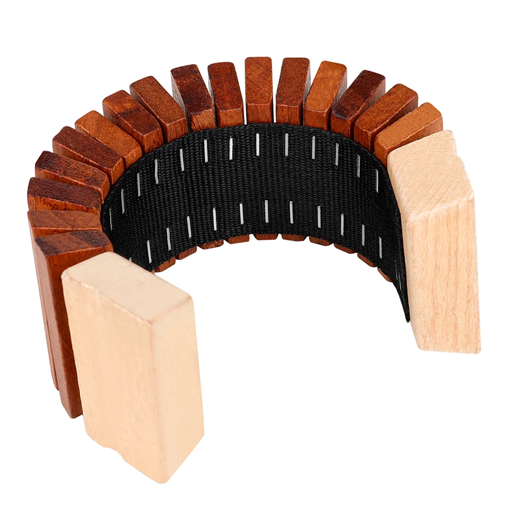 Wooden Toothed Musical Instrument Handle Castanet Toy Kids Instruments Children Percussion Knocking