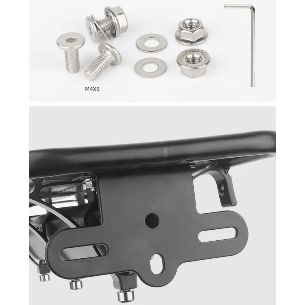 

Metal Acrylic Bicycle Rear Light Red Black Vertical Horizontal Install Stand Bracket Luggage Carrier Mount Bicycle