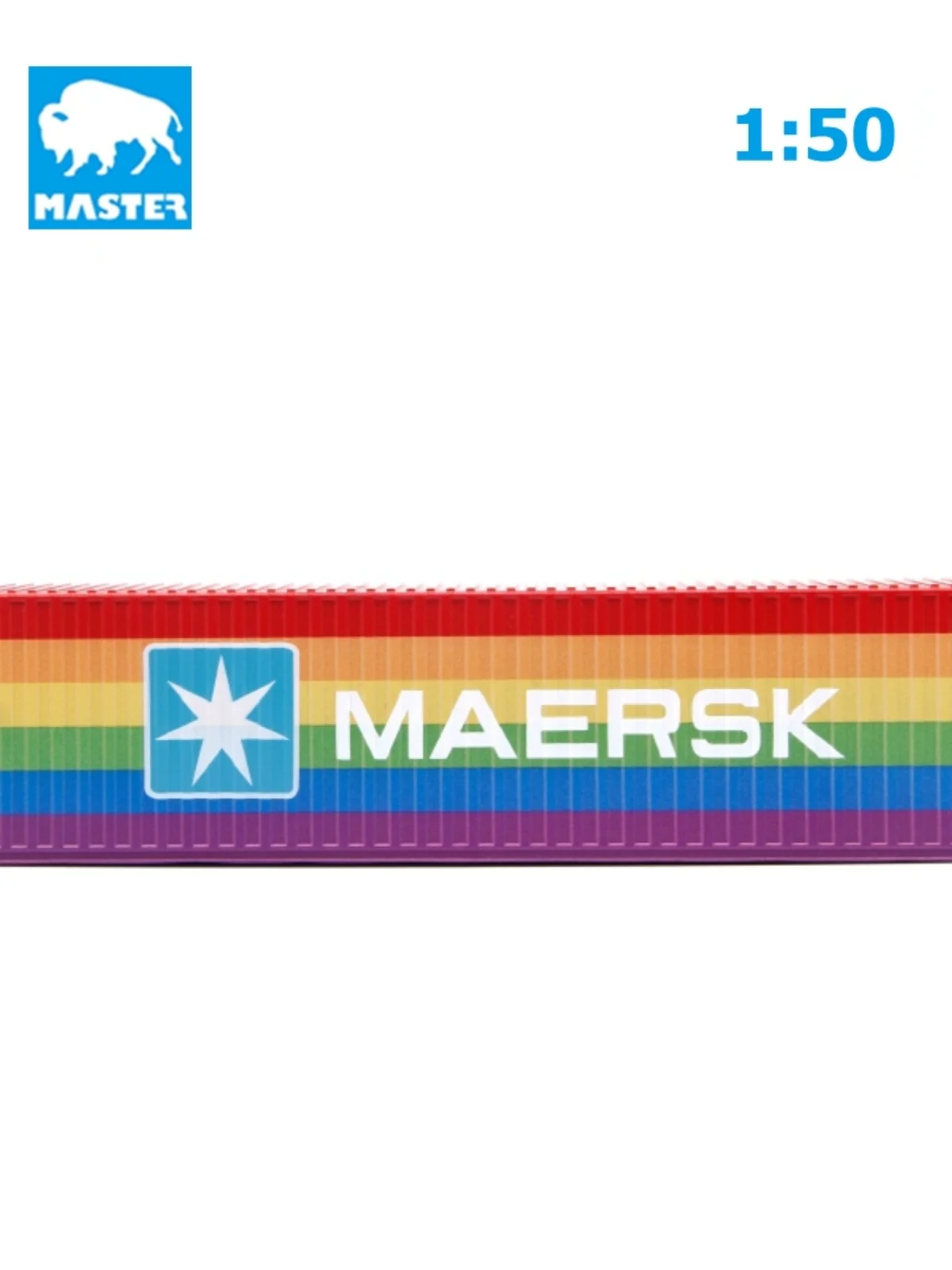 Modelo de Contêiner Rainbow Maersk de 40 pés, Brinquedo Colecionável de Alta Simulação em Material de Liga para Idades a Part...