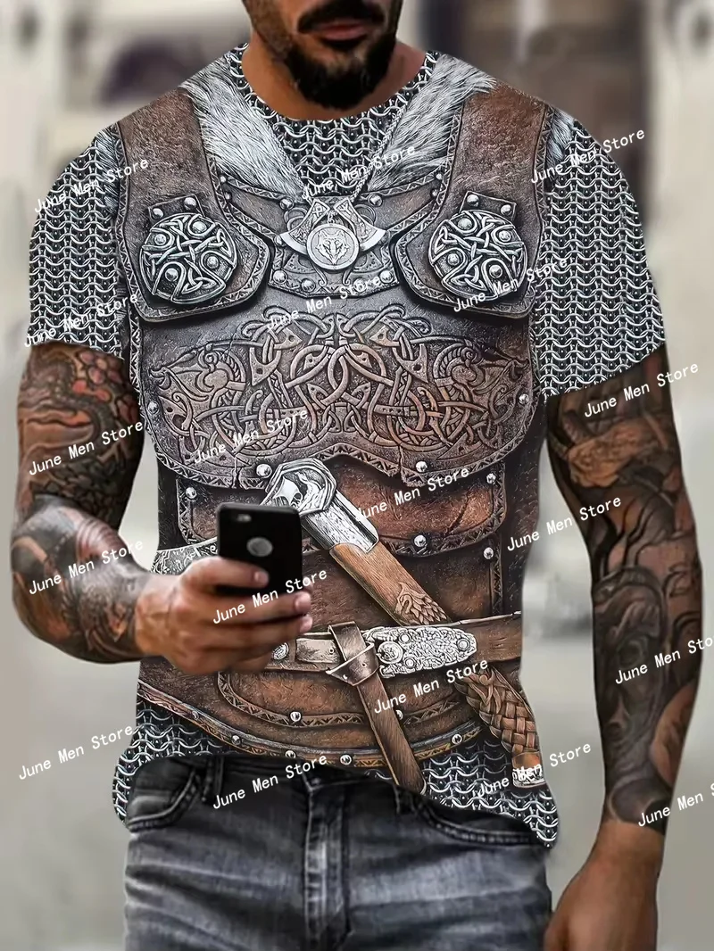 激安セール 3Dプリント ストリート系 メンズ カジュアルTシャツ ニュートラル系 原宿系 コスプレ風 ネック ショートスリーブ トップス メンズ レディース Tシャツ メンズ服