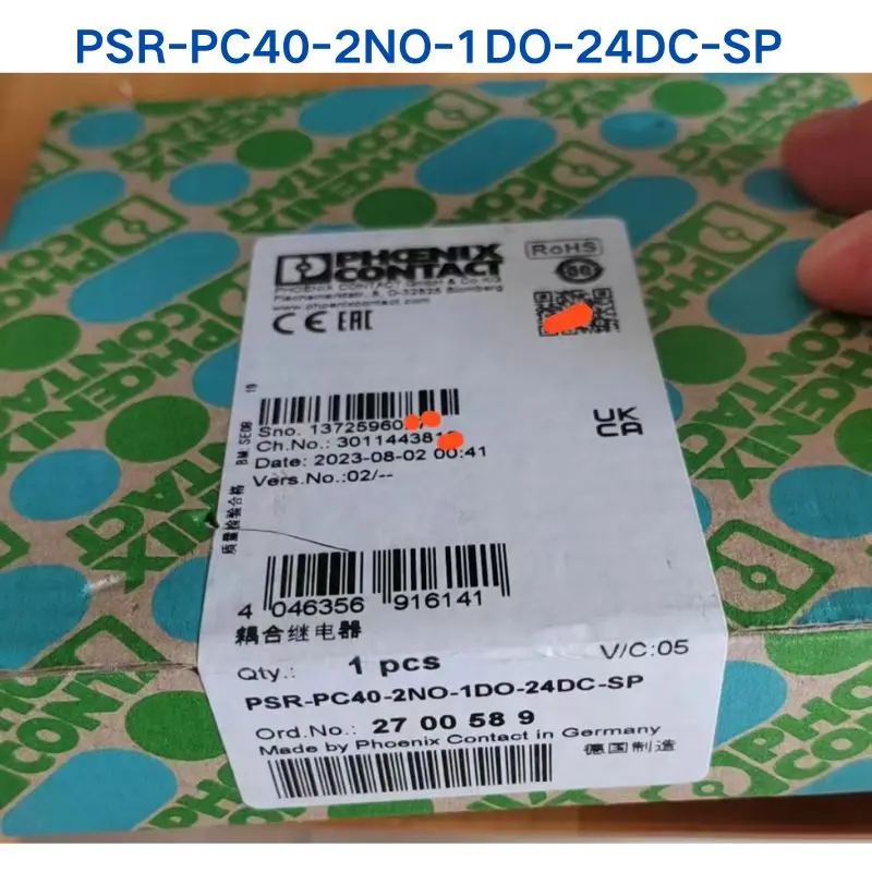 

Brand new PHOENIX relay PSR-PC40-2NO-1DO-24DC-SP 2700589