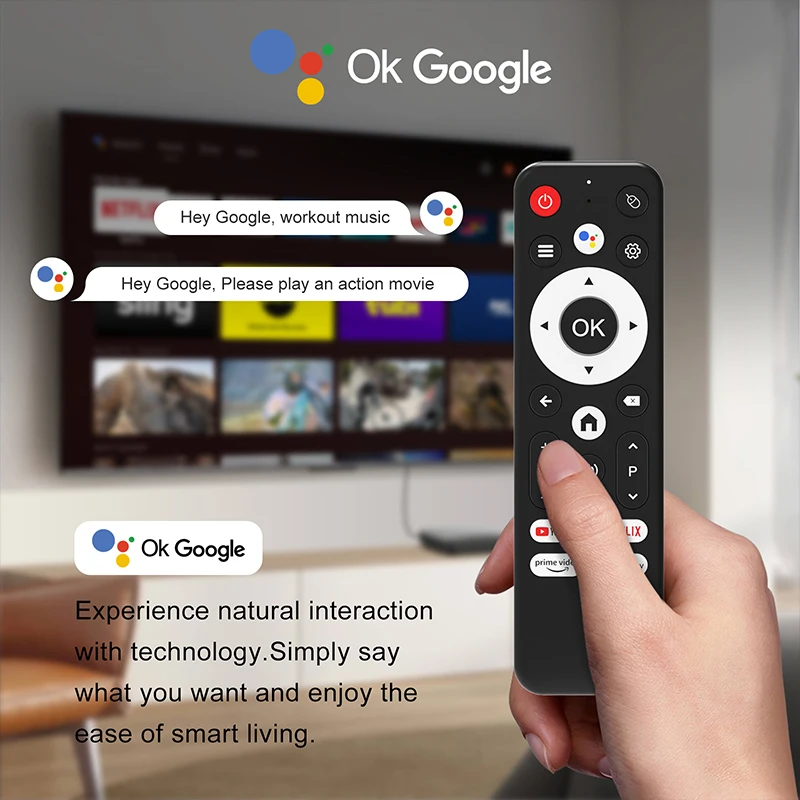 H96 MAX H313 TV Stick Android 14 رباعي النواة WiFi6 & BT5.0 4K @ 60fps ATV Launcher Google Voice Assistant AI Media Player TV Box