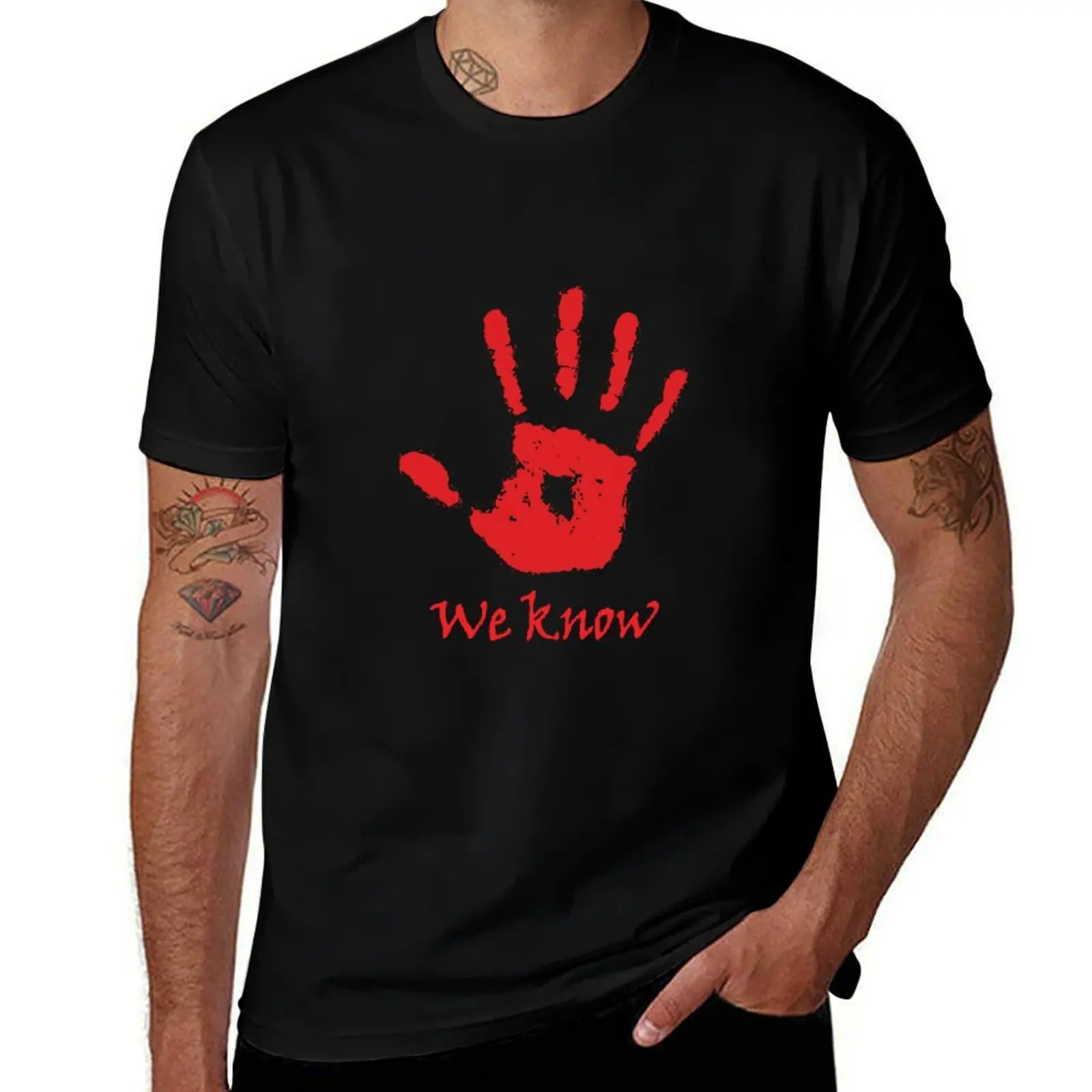 

We know dark brotherhood T-Shirt animal prinfor boys vintage graphic tee new edition T-shirts for men cotton