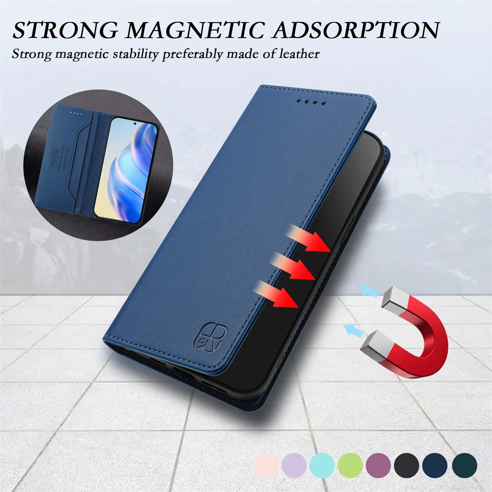 Funda de cuero con tapa magnética de lujo para ZTE Blade A76, funda trasera a prueba de golpes para ZTE Blade A76 5G, carcasa, funda, capa