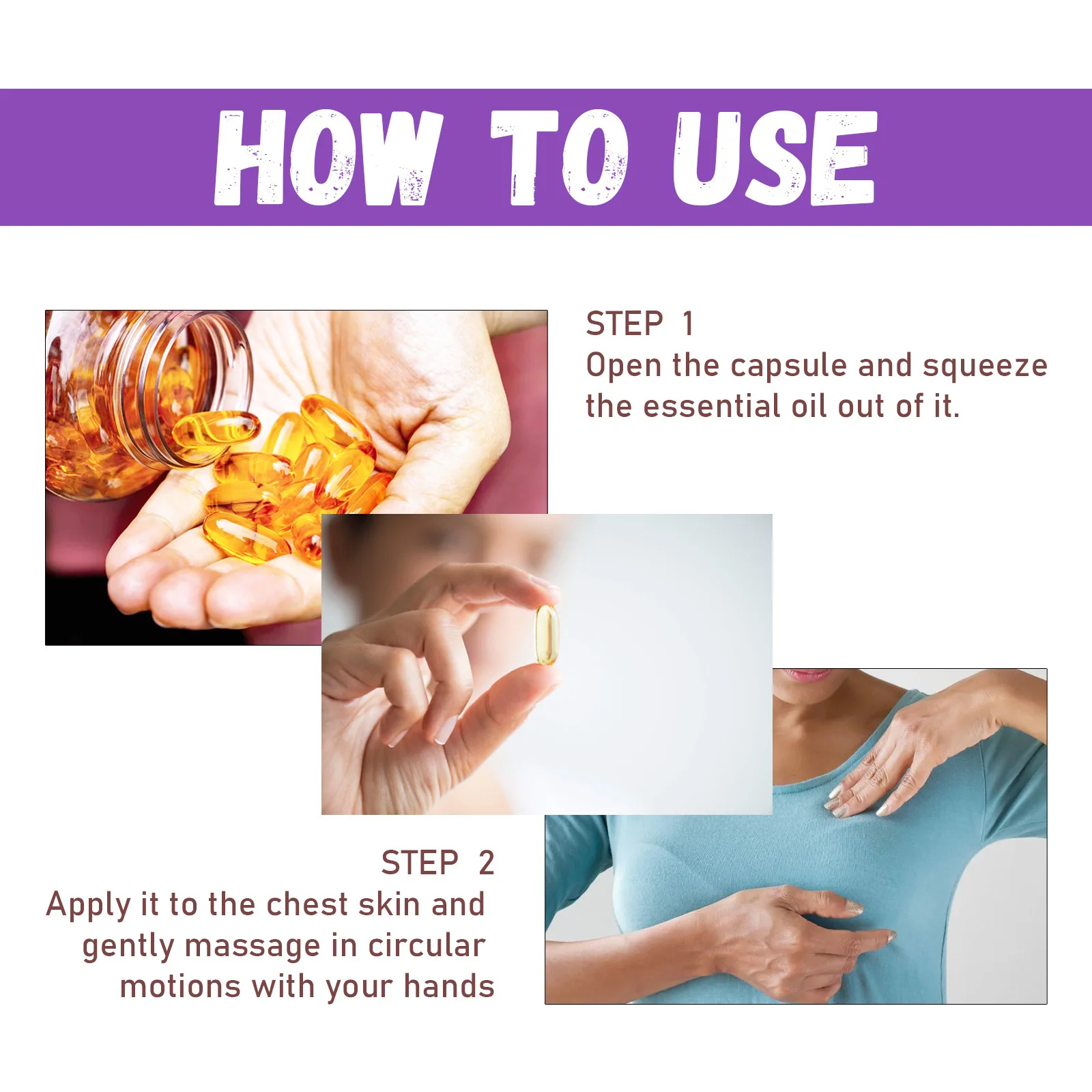 EELHOE Chest Care Capsules Promote Growth Firm Skin Improving Sagging Increase Sexy Quick Absorption Plump Chest Lifting Capsule view 4