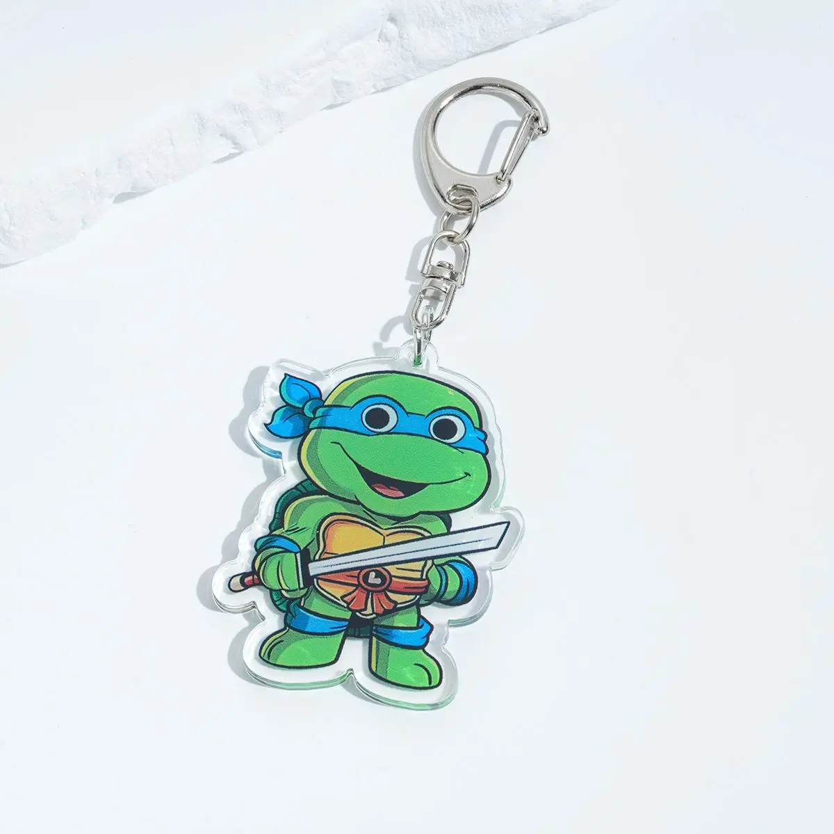 Acrylic Cartoon Anime Pendant Keychains Holder Car Key Chain Key Ring Phone Bag Hanging Jewelry Gifts Accessories Ninja Turtles