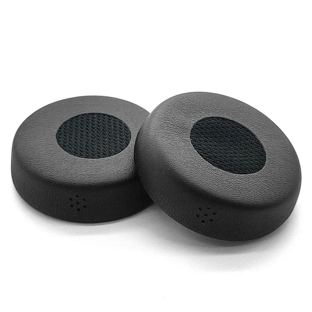 1Pair Replacement Leather Ear Pads Cushion Cover Earpads for Jabra Evolve 220se 30II 40 65 75 Headset