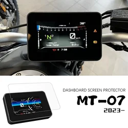 Para YAMAHA MT07 MT 07 accesorios Protector de pantalla de tablero MT-07 película de instrumentos de TPU MT 07 MT-07 MT07 2023 2024 piezas