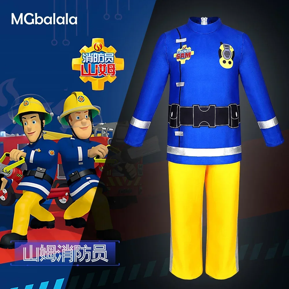 Children or Adults Cos Fireman Sam Children's Performance Set Talent Performance Dress L