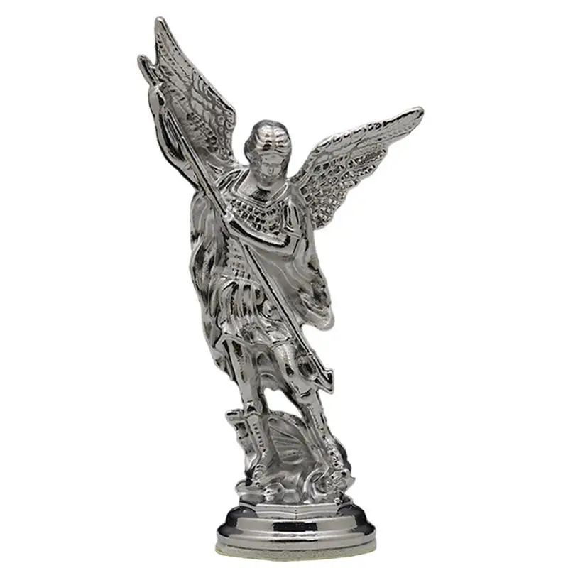 Metal Statues For Home Decor Rustic Sculpture Metal Statue Creative Desktop Ornament With Wings Design Home Craft Decor For