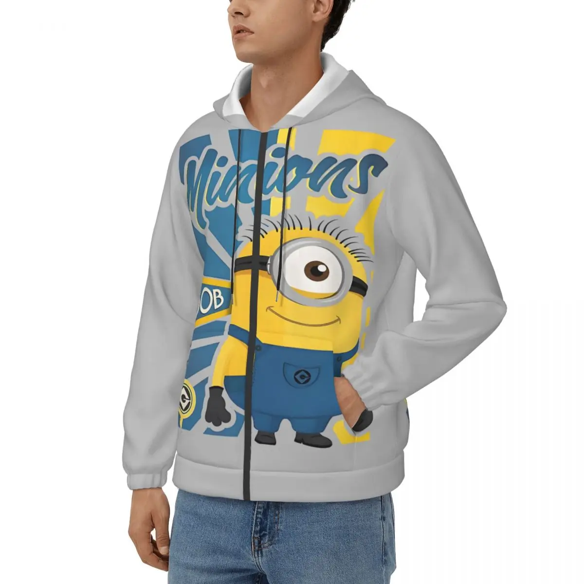 Minions Men Hoodie Despicable Me Minions  Funny Hoodies Graphic Printed Clothes