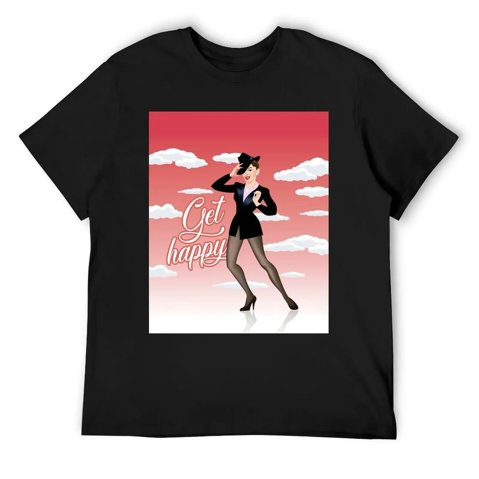 

Get happy T-Shirt football t shirt kawaii clothes oversized t shirt vintage t shirt men