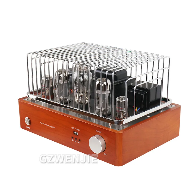 6CA7/EL34 10W*2 Gallbladder Combination Audio Set HiFi Fever Level Audio Bluetooth Electronic Tube Amplifier Stereo Set