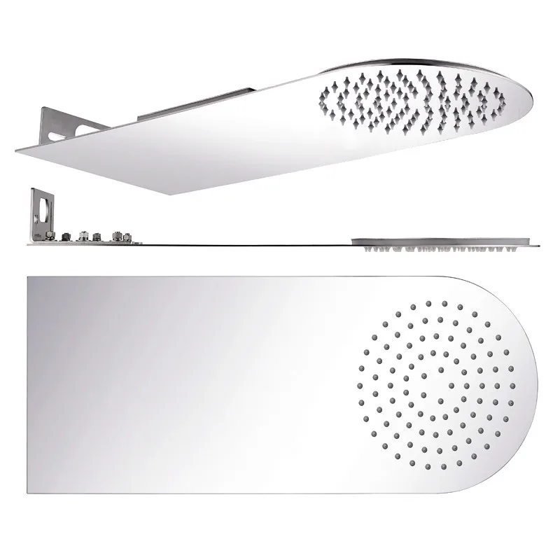 Good price 2 functions over round head shower concealed box rainfall for luxury villa