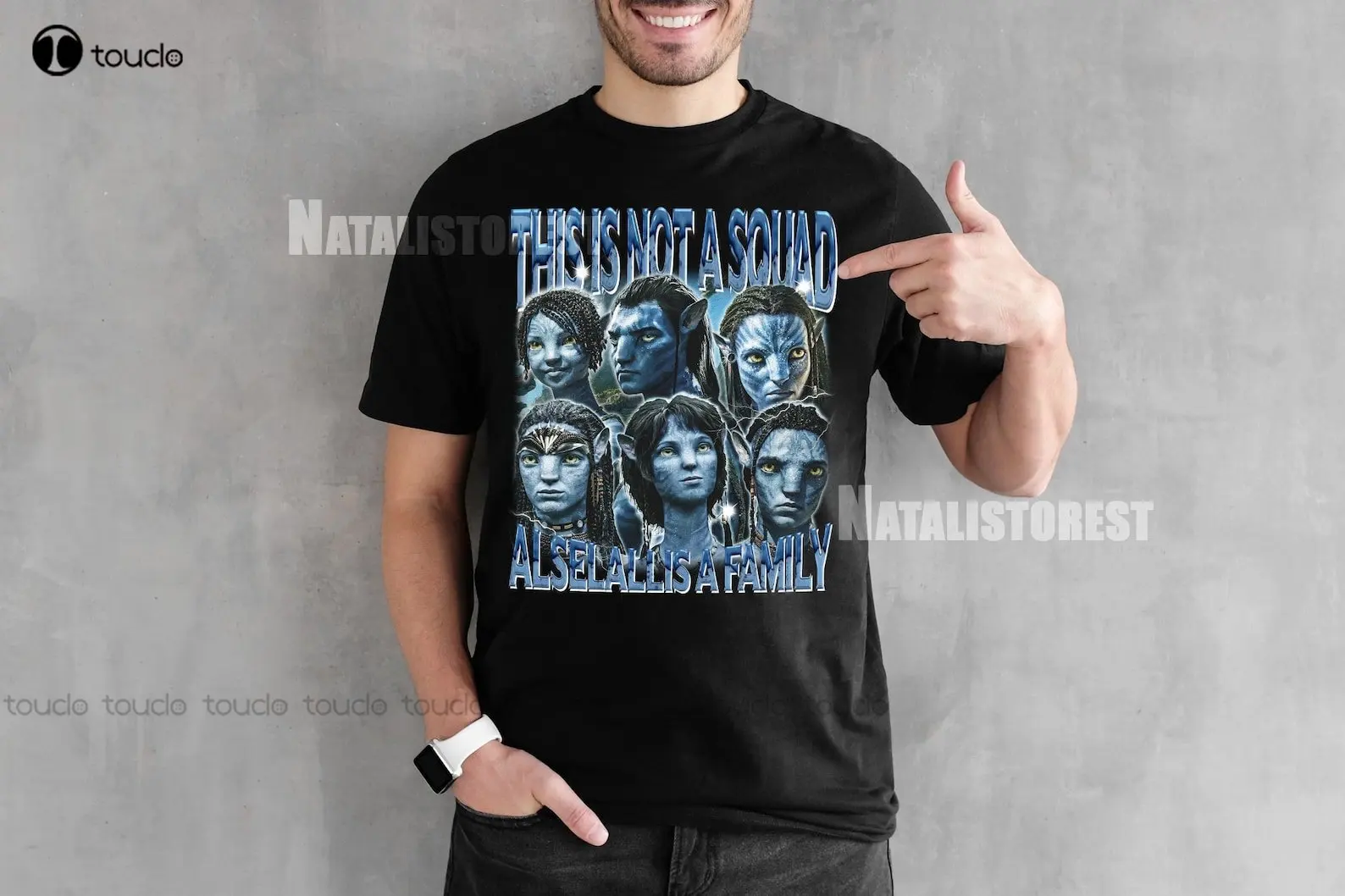 Avatar This Is Not A Squad It Is A Family Shirt, Avatar Movie Gift Ideas, Jake Sully, Lo’Ak Neteyam, Kiri Tshirt Custom Gift