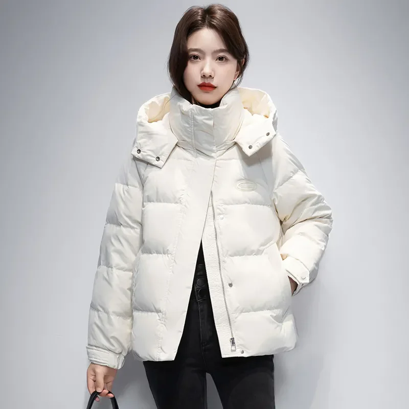 Winter New Korean Down Cotton-Padded Jacket Women\'s Short Overcoat Thick Warm Parker Coat Fashion Loose Hooded Cotton Jacket