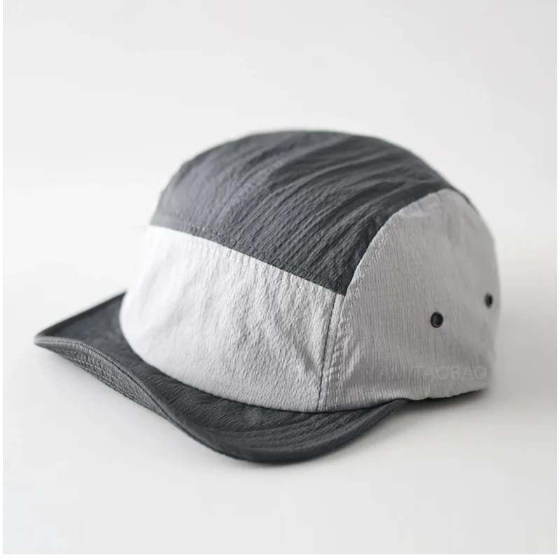 Retro Tooling Style 5-panel Color Matching Quick-drying Hat Customizable Logo Summer Outdoor Leisure Sun Protection Baseball Cap