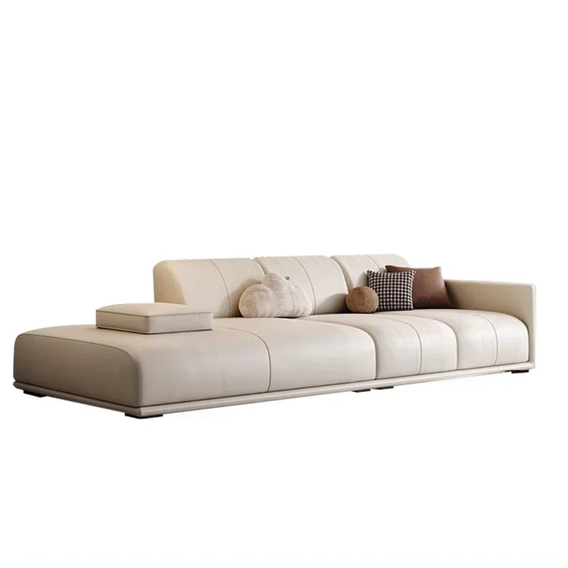 

Shape Sectional Bed Living Room Sofas Puffs Lazy Leather Corner Living Room Sofas Modern Luxury Sofas Camas Salon Furniture