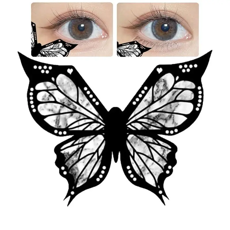 Stencil per Eyeliner Stencil per Eyeliner multifunzionale trucco modelli per sopracciglia modello di timbro strumento per il trucco della carta prodotti per il trucco