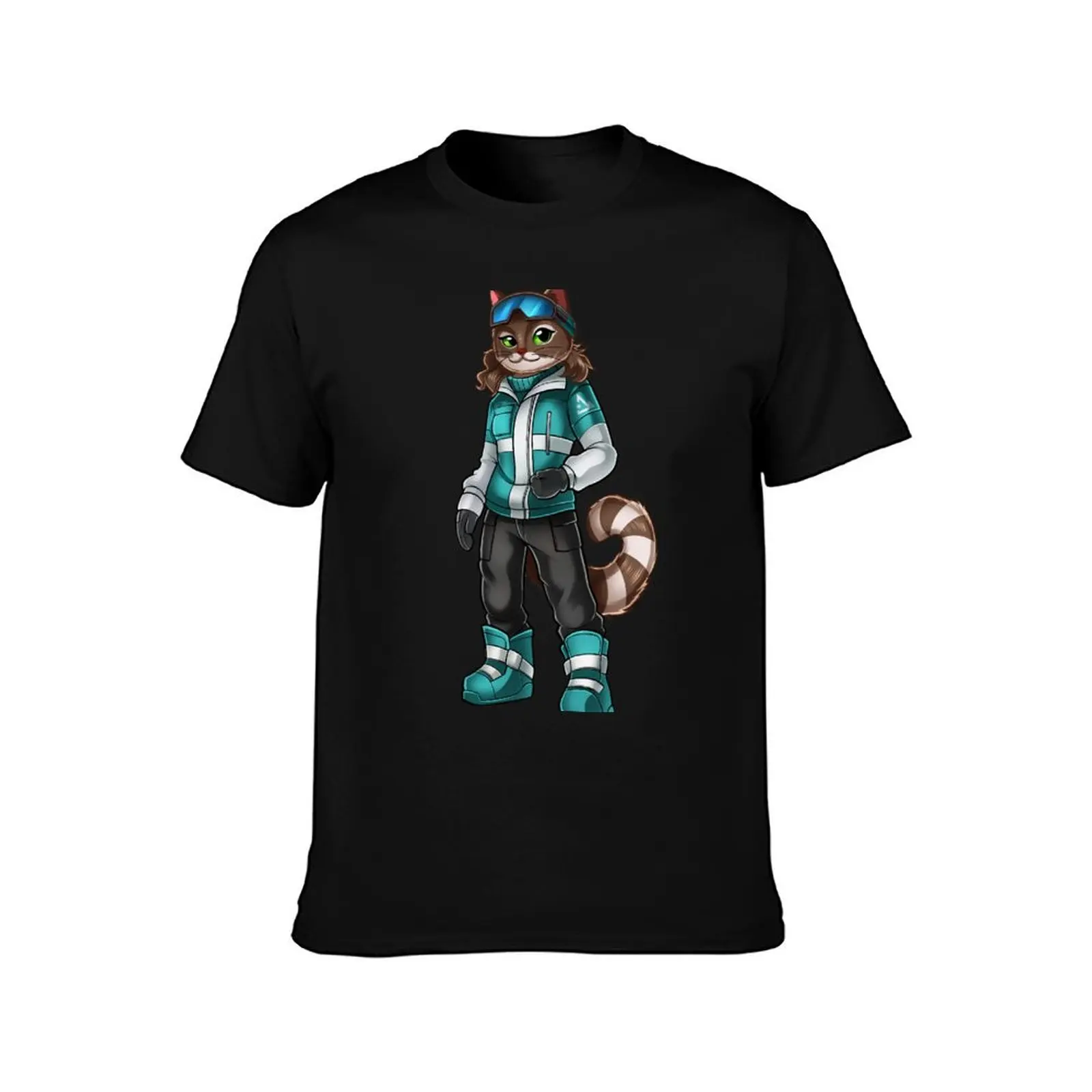 Share Winter: Wampus Cat T-Shirt Summer Casual Cotton Tee Oversized Streetwear Tops Vintage Graphic Print Unisex Men Women