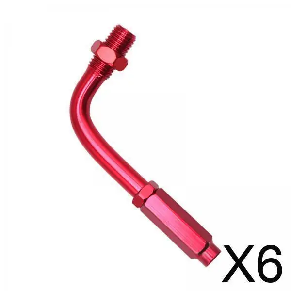 

6xUniversal Motorcycle Throttle Cable Adjuster 90 Degree for MTB Bikes Red
