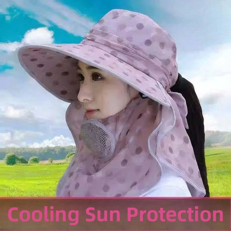 

Женская широкополая шляпа от солнца для весны и лета, для активного отдыха, путешествий, сбора чая, с защитой шеи, пылезащитная, с УФ-защитой, дышащая, эластичная