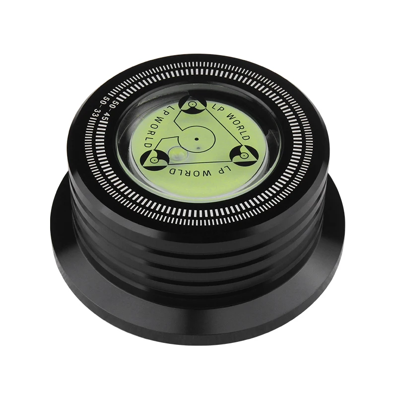 NONE YYAUDIO Universeller 50Hz LP Vinyl-Plattenspieler Stabilisator mit Nivellierungsfunktion Aluminium-Legierung Gewichtsklemme Musikspieler 3