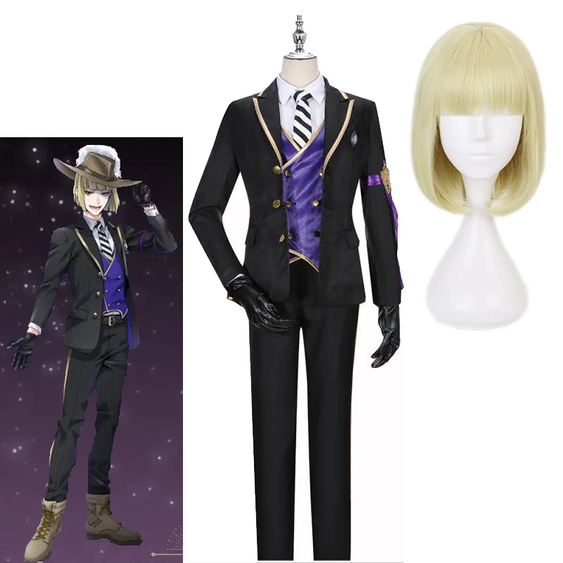 

Twisted-Wonderland Rook Hunt Cosplay Wig Or Costume Night Raven College Pomefiore Rook's School Uniforms Suits I See You