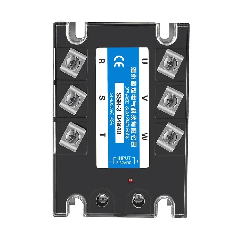 TSR-40DA SSR-40DA 10A~200A Three-phase Solid State Relay DC Control AC 24-480VAC Output 3-32VDC DA4840