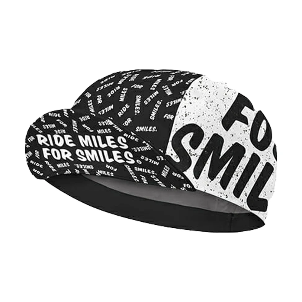 Happy Cycling Hat In Black And White Style Cycling Hat Cap Cycling Cap For Women Breathable Comfortable And Durable