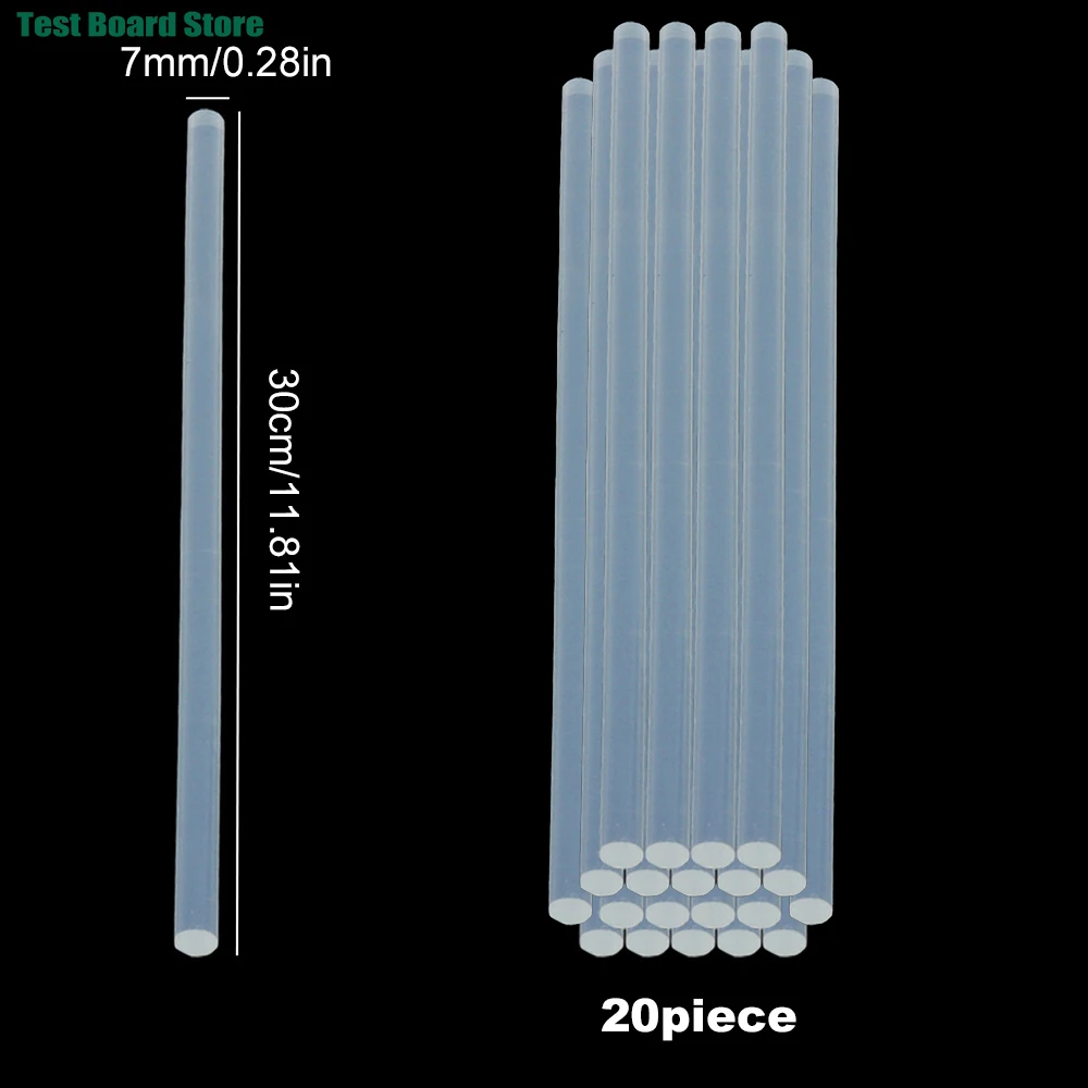 10 قطعة/الوحدة 7 مللي متر صمغ يسيح بالحرارة العصي ، حجم صغير مسدس الغراء العصي ، ل مسدس الغراء Craft بها بنفسك الفن الحرفية ، إصلاحات عامة ديكور المنزل