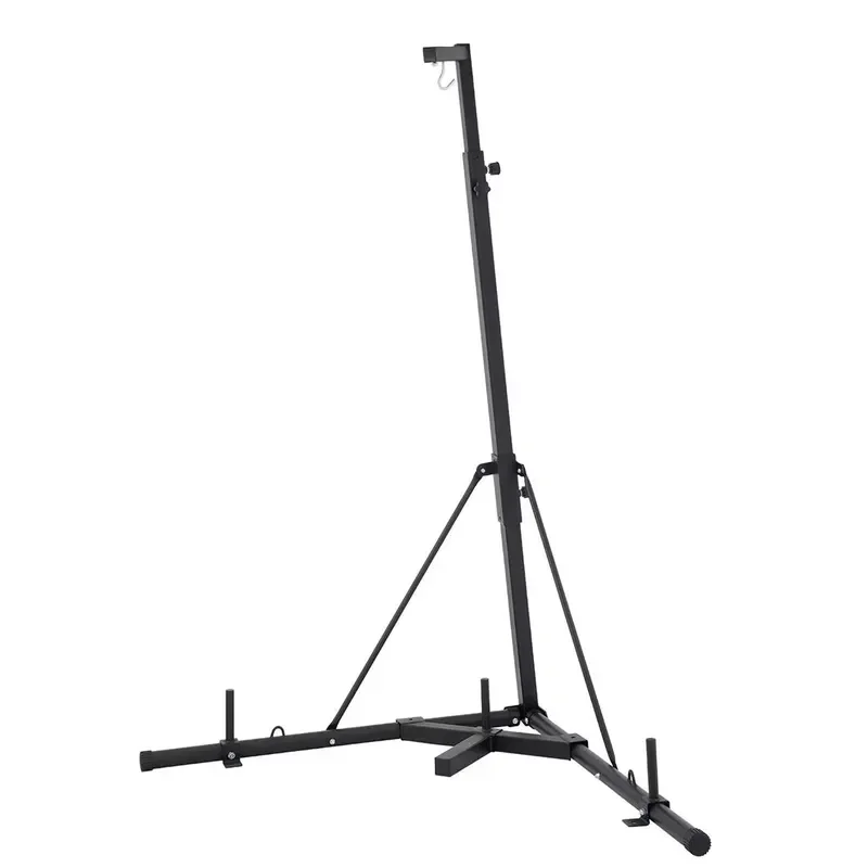 Foldable Sandbag Rack Height Adjustable Boxing Bag Stand 132lbs Capacity Freestanding Punching Bag Holder for Home Gym