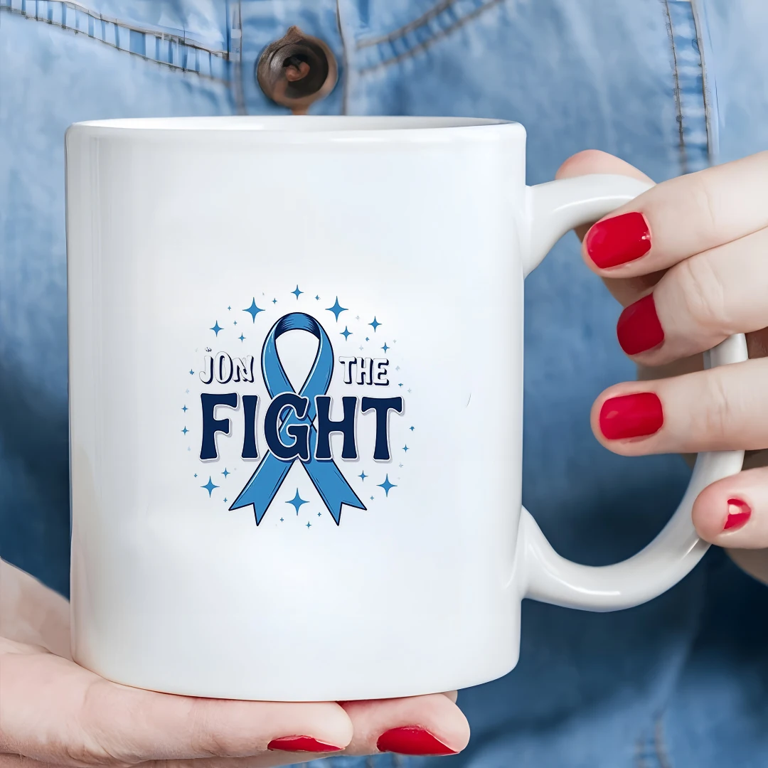 

11oz Cup with Disease Awareness Ribbon - Join the Fight Family Christmas Office Universal Cup