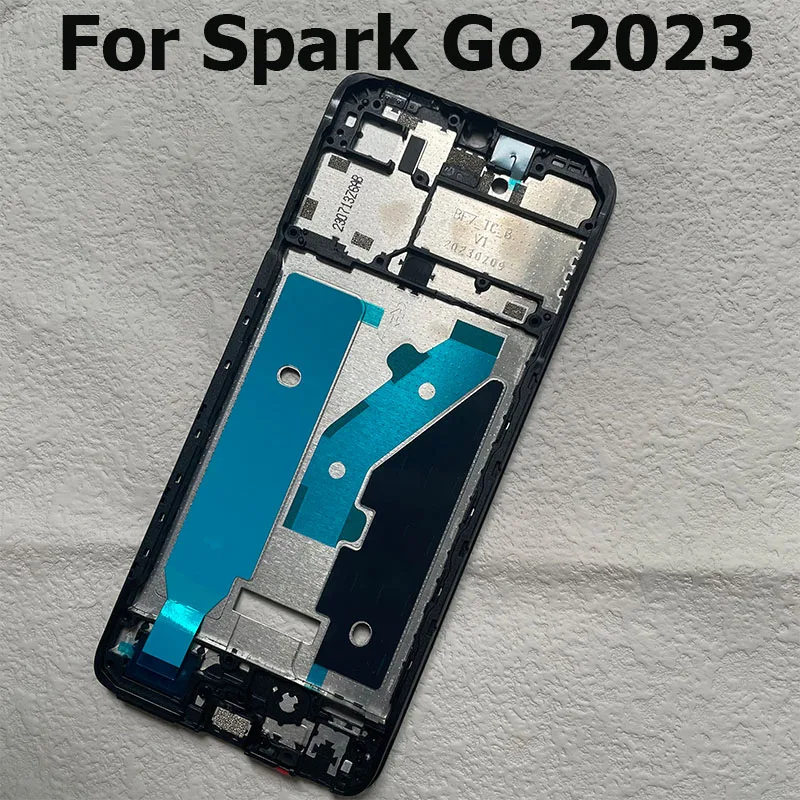 New For Tecno Spark Go 2020 2022 2023 2024 Middle Frame Front Bezel Cover Metal Chassis Housing Back Plate LCD Holder