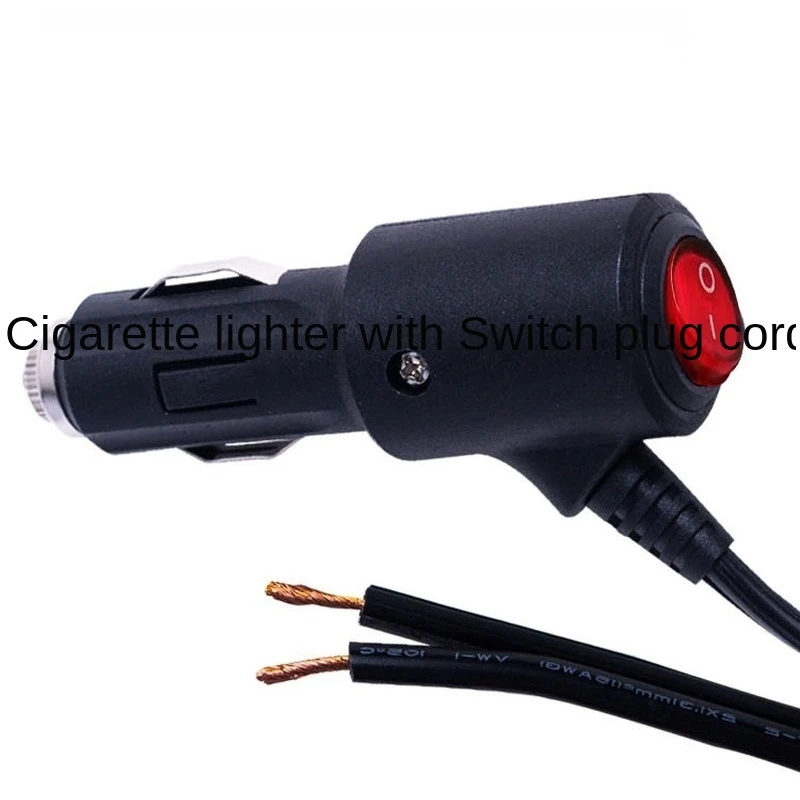Car Motorcycle ATV Boat 12V 24V LED ON OFF Switch Car Cigarette Lighter Power Socket Plug Connector with 10A Fuse