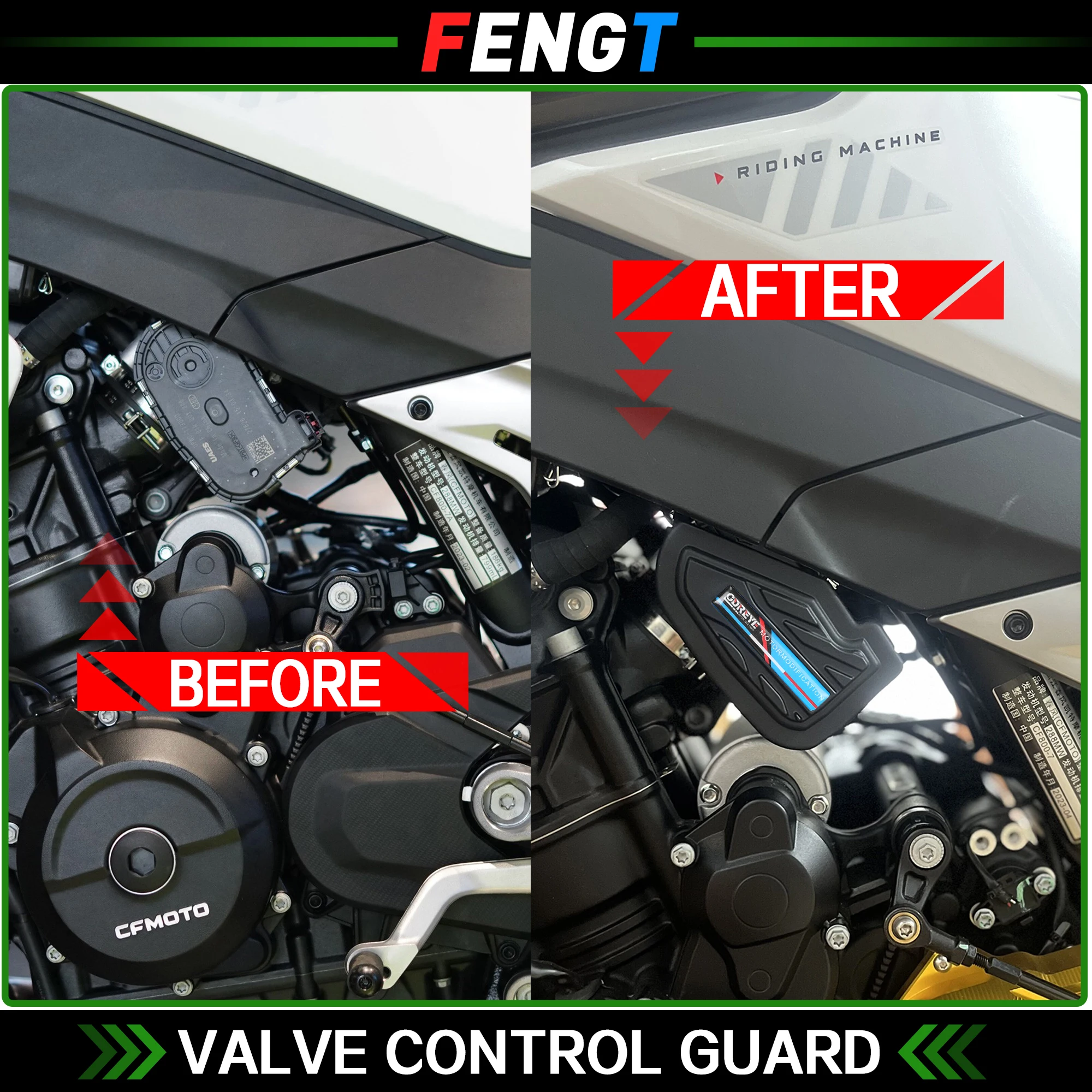 For CFMOTO 800NK 800MT Motorcycle Valve Control Guard Protection Cover CNC Modified Protector Exhaust valve Protective 800 NK MT
