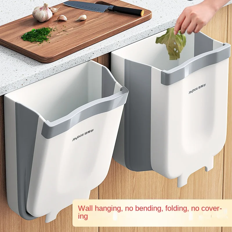 XK Folding Wall-Mounted Trash Can Kitchen Bathroom Hanging Home Living Room