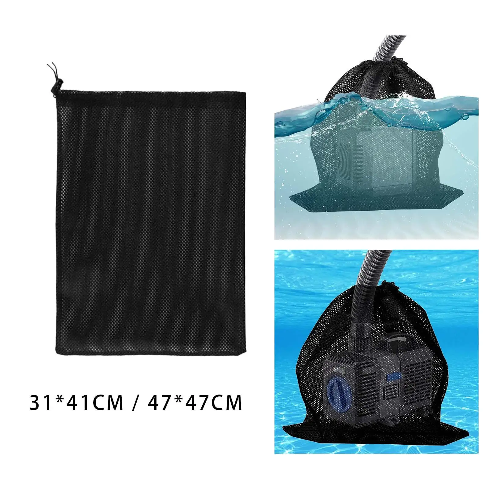 Water Pump Filter Bag Pool Cleaner Bag Durable Pool Cleaner Debris Bag Fish Tank Easy to Use Mesh Filter Bag Accs Replace Parts